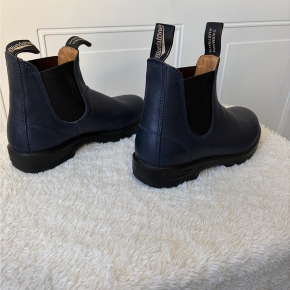 Blundstone Dark Blue Leather Chelsea Boots - Picture 5 of 8